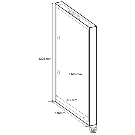 Doktorvolt Verteilerkasten Aufputz Sicherungskasten aus Metall 126 Module 7-reihig IP30 MN126/7/18