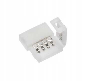 Verbinder für RGB LED 10mm 4Polig Clip Klick Leiste Band XC11 GTV LD-ZTLRGB-04N