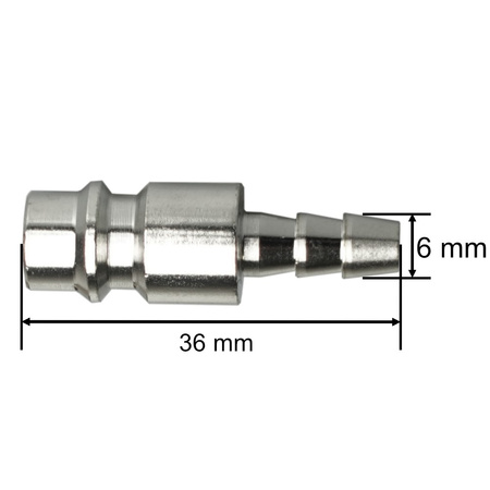 Druckluft Stecker mit Schlauchanschluss 6 9 13 mm männlich G03402