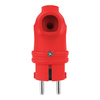 Gummistecker mit Griff 16A 230V Stecker rot 3101-302-1600