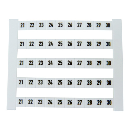 DEK5FWZ Klemmenmarkierer Markierungen 21-30 5Streifen Weidmüller 0523060021