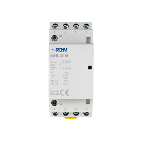 Modular Leistungsschütz Schütz 25A 230V AC 4NO 35mm DIN Montage XBS M-IS 25-40
