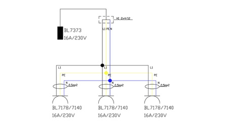 Energiewürfel Stromverteiler mDV 3x230V mit 1,5m Kabel Doktorvolt DV-2671-D