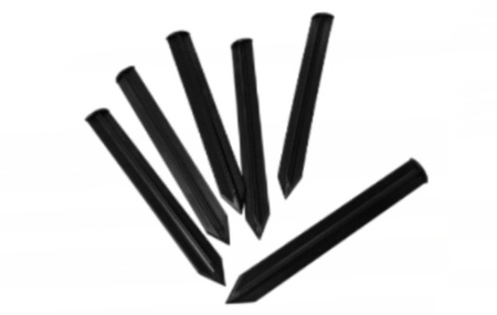 Set Rasenkante Beeteinfassung Beetumrandung PVC Mähkante 58/1000mm + 6 Stk Erdnägel Erdanker Bradas OBRB55TYP2/6KOL