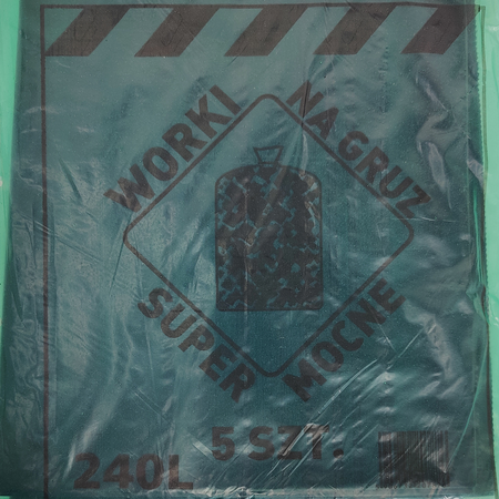 Extra starke Bauschutt- und Bausäcke WOJAFKO 240L reißfest und strapazierfähig DV-248