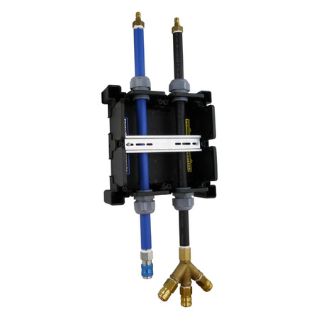 Hängeverteiler mit Druckluft Pendel und wasserhydraulischem Anschluss Stromverteiler mit Betätigungsklappe Minibox TpE 3336-700-0300