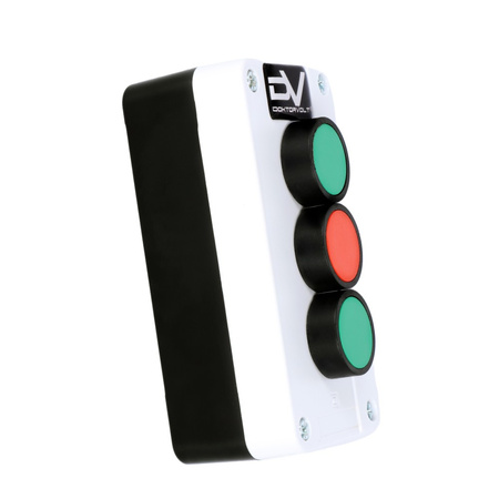 Drucktaster 3 Schalter Gehäuse 10/6A 230V IP65 DV-0089