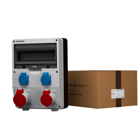 Stromverteiler ECO 1x16A 1x32A 2x230 Doktorvolt DV-2602-D