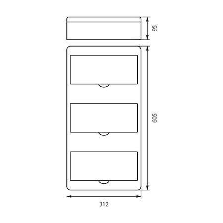 Verteilerkasten Sicherungskasten AP 36 Module Rn36 IP40 E-P 7.6