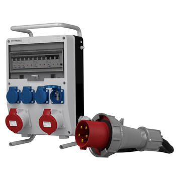 Stromverteiler TD-S/FI 2x32A 4x230 franz System SKHU Kabel Doktorvolt DV-0199-F