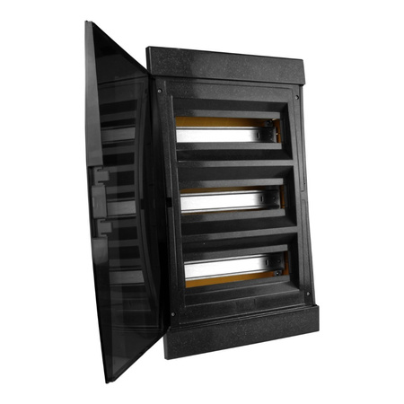 Unterputz Verteilerkasten IP40 36/39 Module schwarz M-L 970.36.N