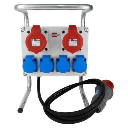 Baustromverteiler mit Ständer 2xCEE 16A 4xSchuko ohne Sicherungen Brennenstuhl 115 1153750
