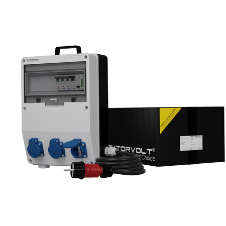 Stromverteiler TD-S/FI 3x230V SKH Kabel Stromzähler MID Doktorvolt DV-9856-D