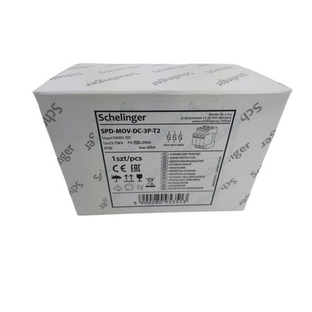 Überspannungsschutz 3P DC 1000V klasse T2 Schelinger A53-SPD-MOV-DC-3P-T2