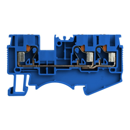 Reihenklemme 4mm2 3 Leiter Durchgangsklemme 1P Blau DS4-TW-01P-12-00A(H)
