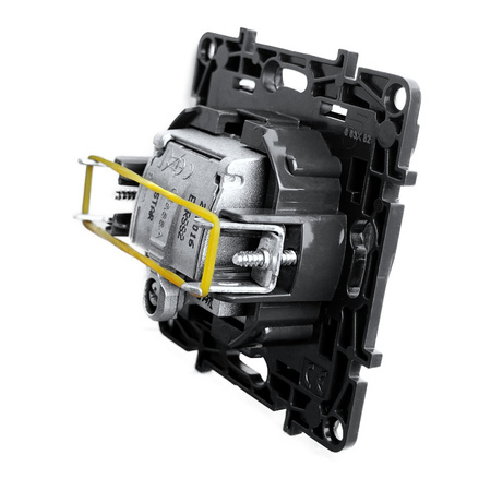 Steckdose TV-R-SAT-SAT schwarz 1,5 dB Niloe Step 3134