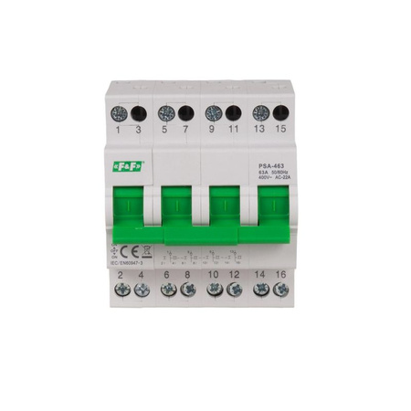 Netzumschalter Umschalter Netz Aggregat 1-0-2 63A 4-polig PSA-463