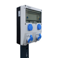 Campingverteiler Campingsäule auf Ständer TD-CAMP FI/LS 2x16A/3P 2x230V DV-1703-D