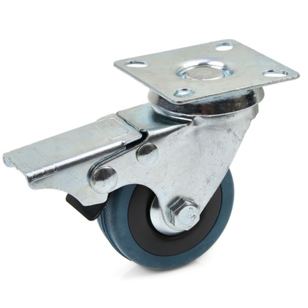 Lenkrolle Gummi PP mit Feststeller Ø50mm Ø75 mm G71503