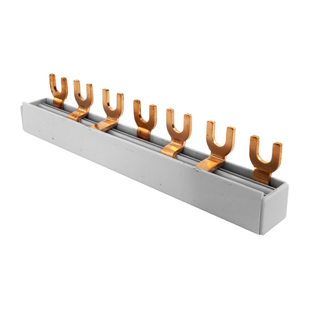 3P Phasenschiene Gabel 7-polig 12mmq PS/G Schiene Sammelschiene Schteiner DV-6312-PSG