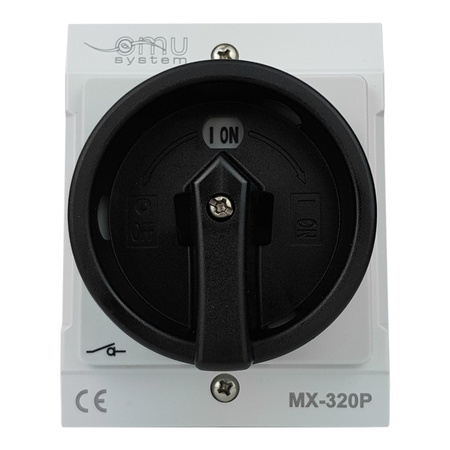 Hauptschalter 3x20A 4kW im Gehäuse grau IP65 XBS MX-320P