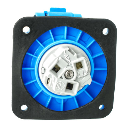 CEE Einbausteckdose gerade 230V 32A 3P 75x75 mm 3124-322-0975