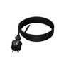 Anschlusskabel 3m IP44 mit geradem Stecker 250V 16A 3x1,5 mm² H07RN-F PP-40H Schwarz W-97213