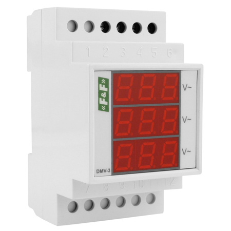 3-Phasige Digitale Spannungsanzeiger Spannungsanzeige F&F DMV-3