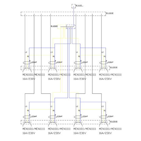 Baustromverteiler TD 8x230V Stromverteiler Doktorvolt Mennekes DV-6367-D