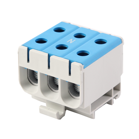 Hauptleitungsklemme Anschlussklemme ETB 50/1x3 Al/Cu Universalklemme elektroinstallation 6 Löcher Elektro Becov UK3050.12