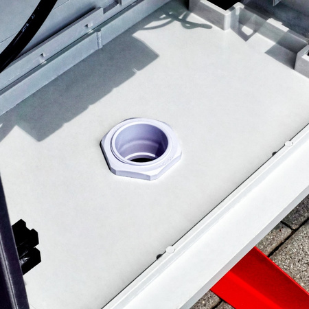 Baustromverteiler OS-S/FI SET 32A 400V CEE MENNEKES Steckdosen 230V Mobiler Stromverteiler auf Ständer FI-Schutzschalter Elektroverteiler für Baustelle tragbarer Baustromkasten mit Schutz Doktorvolt DV-6894-D