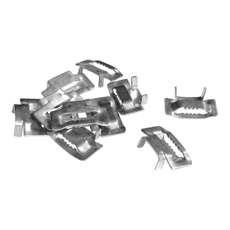 10Stk. Edelstahl Schlaufen Clip Style Ear-Lock 19mm V2A für Edelstahlband L-B DV-4920-LZZ