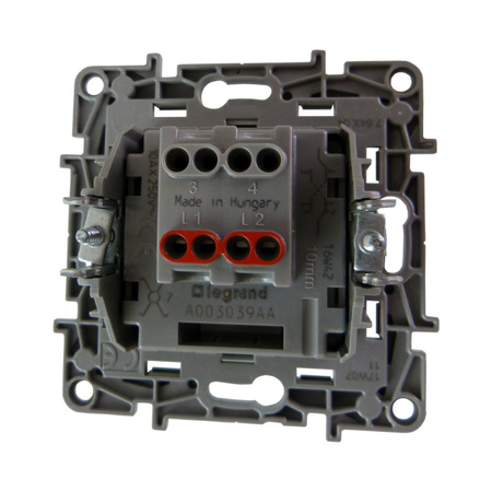 Kreuzschalter 10AX 250V weiß Niloe Eco 764504 Legrand 2376 / 664504