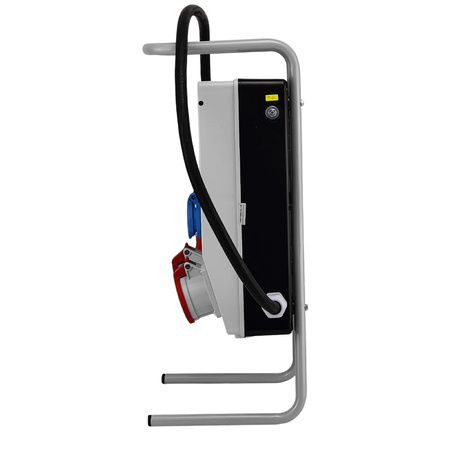 Baustromverteiler ECO-S/FI SKHU 32A 16A 2x230V Stromverteiler auf Ständer mit Kabel Schuko Doktorvolt® DV-0403-D