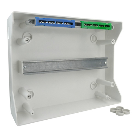 Feuchtraumverteiler Verteilerkasten 1000V 12Module Aufputz Sicherungskasten RH-12/B AP VDE E-P 36.11