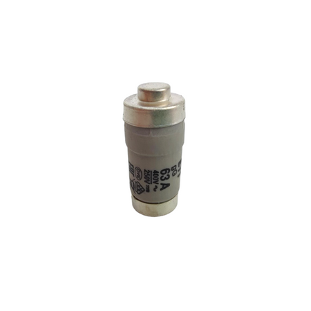 1 Stück Sicherungseinsatz Schmelzsicherung ETI Porzellan Sicherung D02 63A/400V 002212005