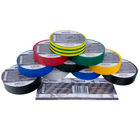 Set multikolor Isolierbänder 19x20m 19x20m E30-PVC1920ZC