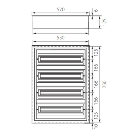 Verteilerkasten IP54 DARP-96 4x24 Unterputz Alutür 9.424 E-P 8574