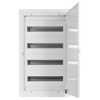 Doktorvolt Verteilerkasten Unterputz Sicherungskasten aus Metall 72 Module 4-reihig IP30 MP72/4/18