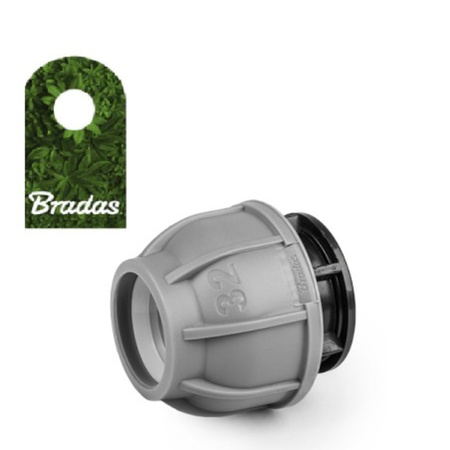 Endkappe für PE Rohre Verschraubung 32mm PN10 BRADAS DSRA10Z32