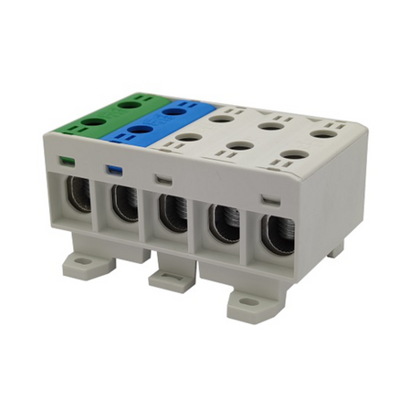 Hauptleitungsklemme Anschlussklemme ETB 50/1x5 (L1,L2,L3,N,PE) Al/Cu Universalklemme 10 Löcher Elektro Becov UK5050