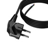 Anschlusskabel 3m mit Winkelstecker Uni-Schuko 250V 16A 3x0,75 mm² OMY PP-50 Schwarz W-97158