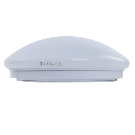 Plato Deckenleuchte 1xE27 IP44, milchiger Schirm, weiß C37-PLA-260-1E27