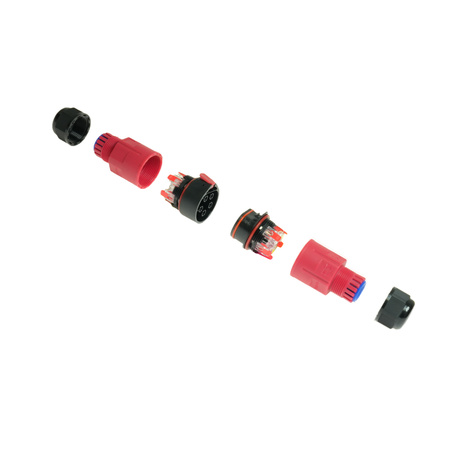 Hermetischer Kabelverbinder ZKH-5BO IP68 schraubenlos 5-polig W-00375