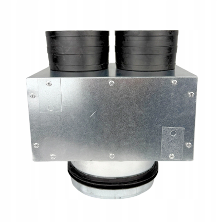 Lüftungsverteiler Verteilerkasten 2x75 Ø125 Wohnraumlüftung Luftverteiler E-KSR-2X75/P-125-OC-K