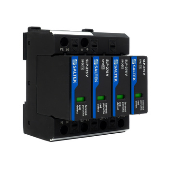 Überspannungsableiter Typ 2 40kA SLP-275 V/4 bis 350V DC für Hutschiene Überspannungsschutz Blitzschutz für Niederspannung Varistortechnologie A01722