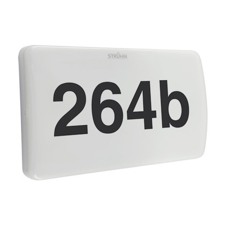 Hermetische LED-Lampe mit beleuchteter Hausnummer Dämmerungssensor 7W MORGAN LED 03921