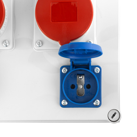 Baustromverteiler FRED 2x16A 2x230V Stromverteiler Mennekes Steckdosen Doktorvolt DV-2336-F