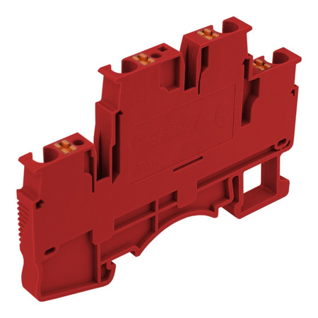 Reihenklemme 2.5mm2 4 Leiter Doppelstockklemme Etagenklemme Rot DSKK2.5-01P-16-00A(H