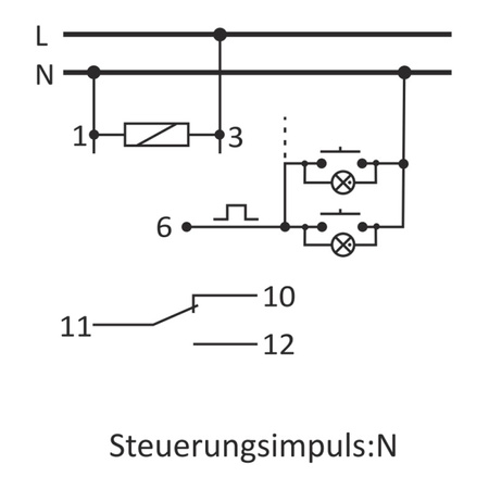 Lichsteurung Bistabile Relais mit Zeitschalter (Timer) F&F BIS-413 230V 4079